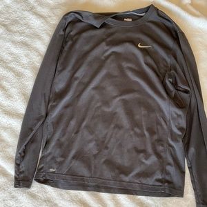 Nike gray T shirt long sleeve